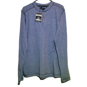 Vintage 1946 Mens Blue T-shirt Long Sleeve Pull-Over Size M  NWT    JH755